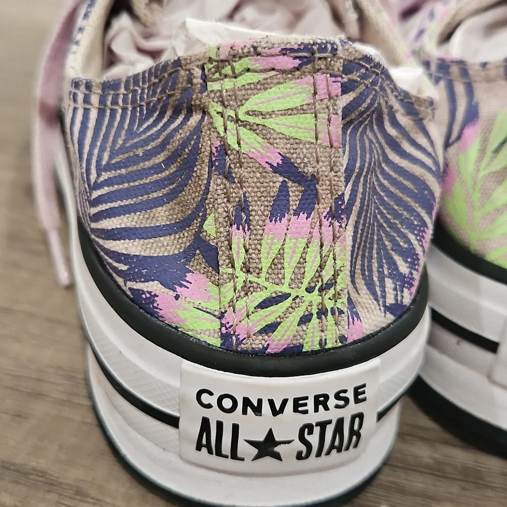 Converse Ctas Eva Lift OX Platform Low Sneakers Canvas Kid's size 3.5
